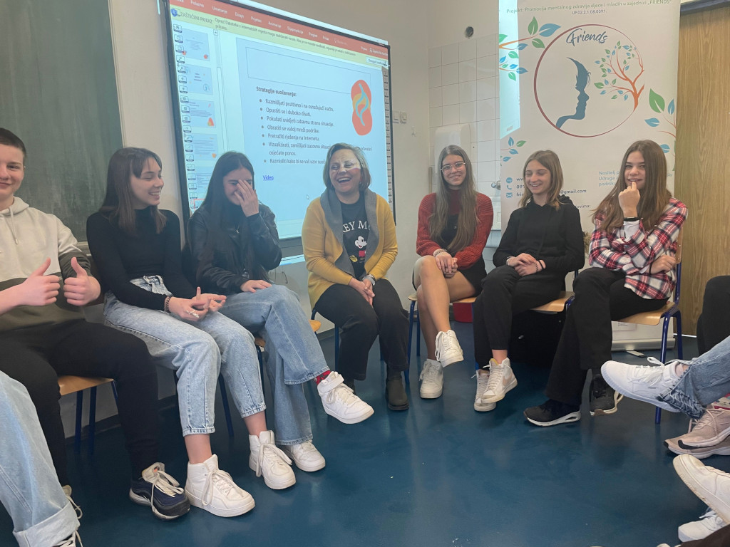 Srednjoškolci na radionici Friends resilience